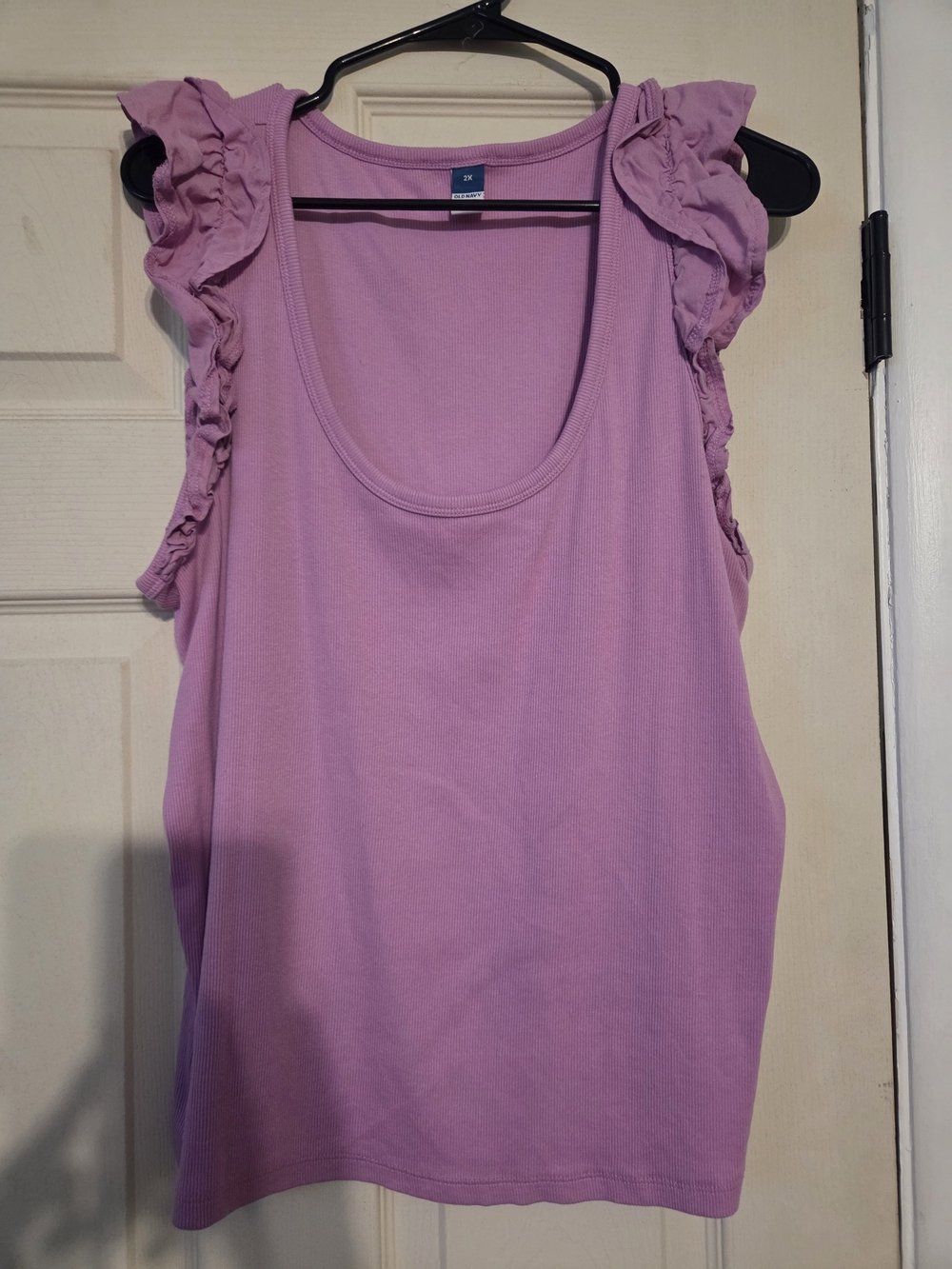 Old Navy Lavender Ruffle Tank Top